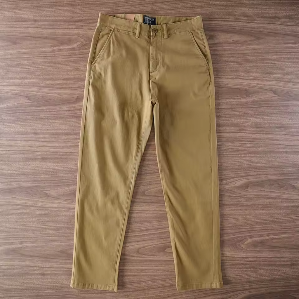 Calça sarja premium caqui